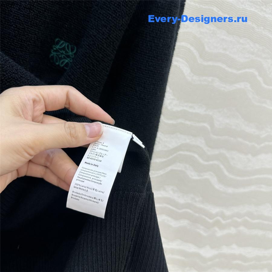 L0ew* black anagram wool sweater