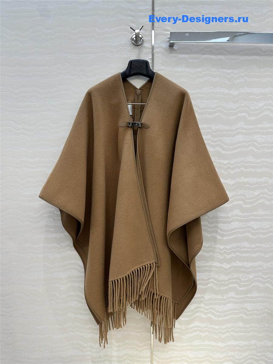 H**me5 camel kelly cashmere cape
