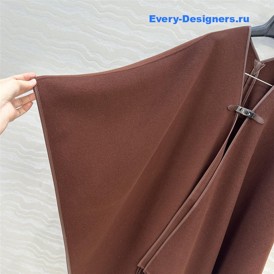 H**me5 brown kelly cashmere cape
