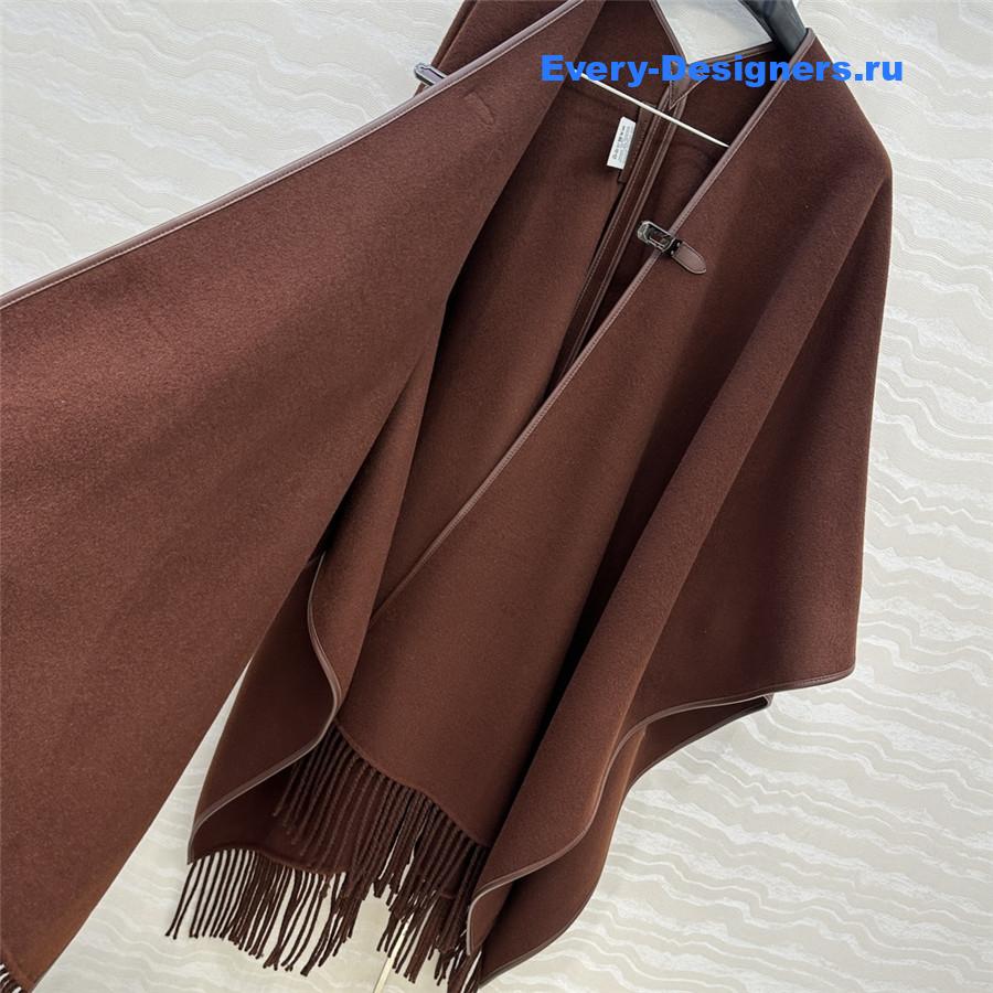 H**me5 brown kelly cashmere cape