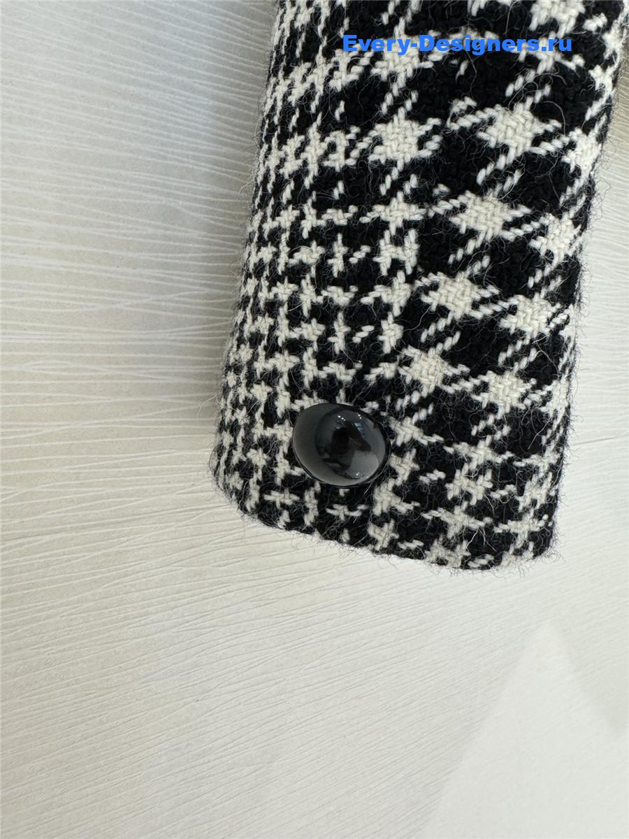 Ce1i*e houndstooth short coat