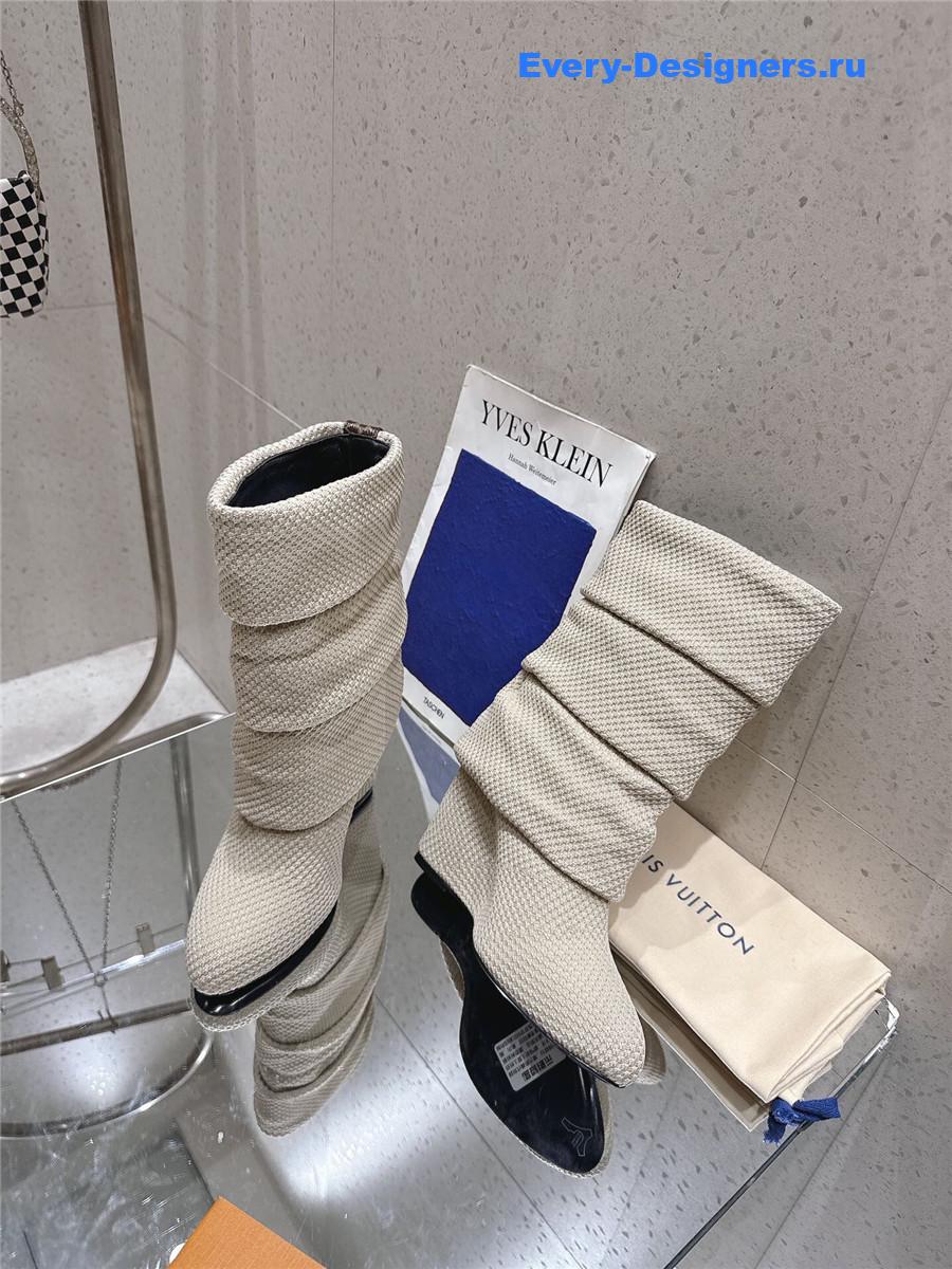 l0vis Vvtt0n beige summer mid wedge boot