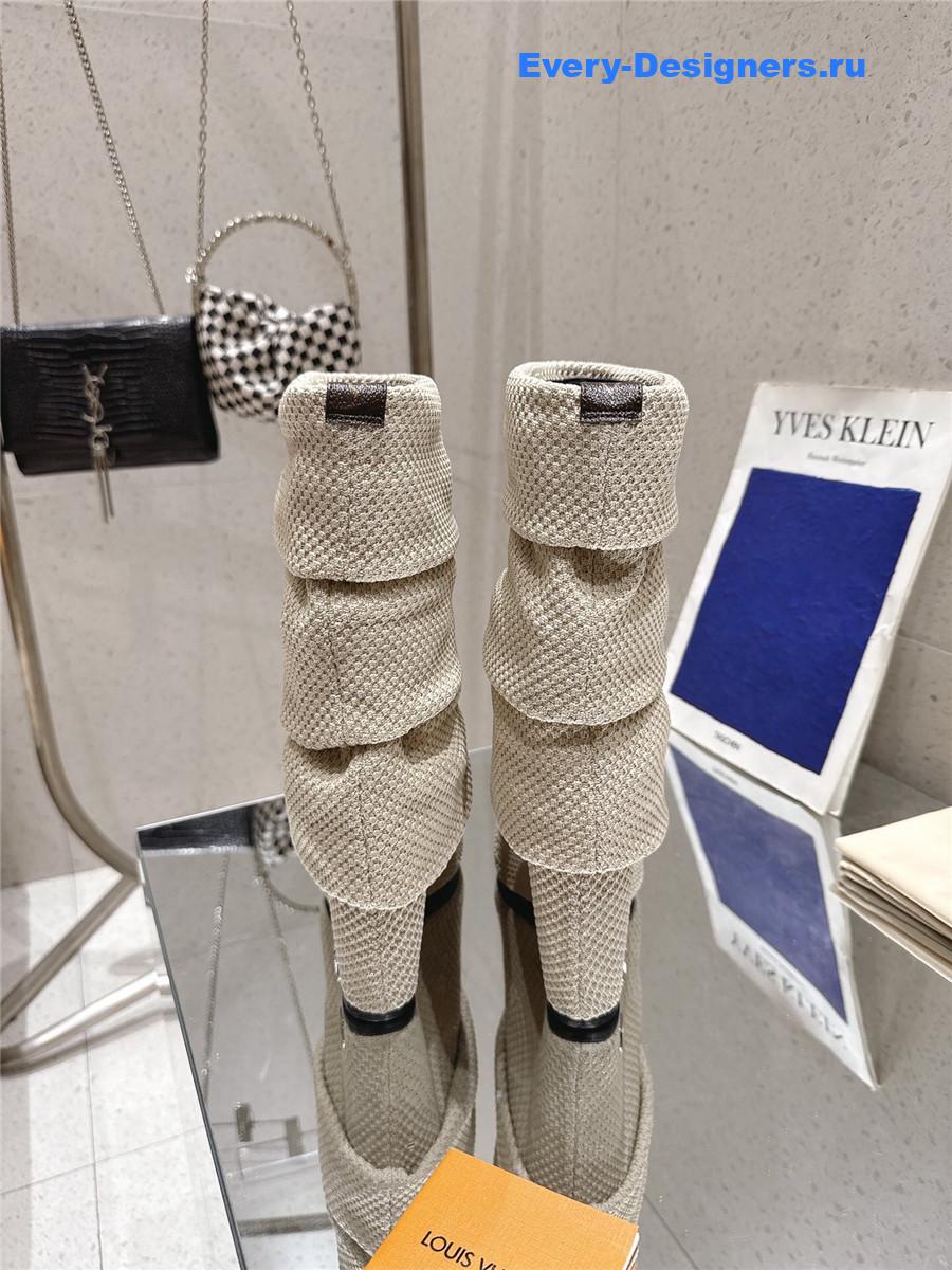 l0vis Vvtt0n beige summer mid wedge boot