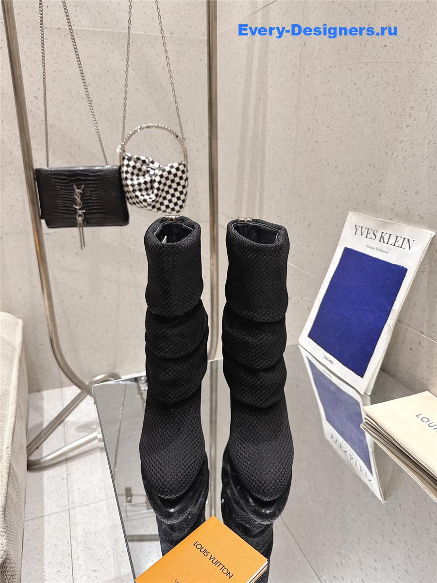 l0vis Vvtt0n black summer mid wedge boot