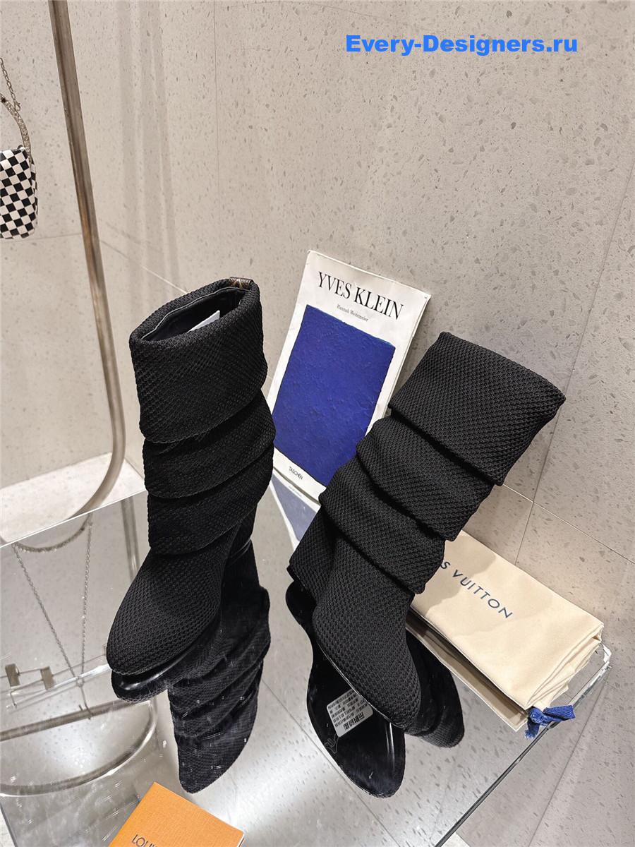 l0vis Vvtt0n black summer mid wedge boot