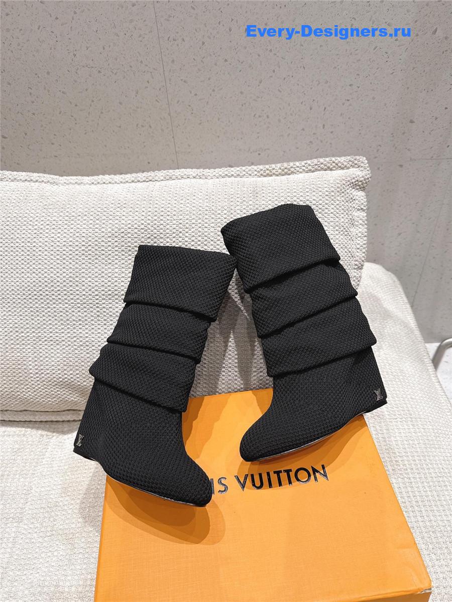 l0vis Vvtt0n black summer mid wedge boot