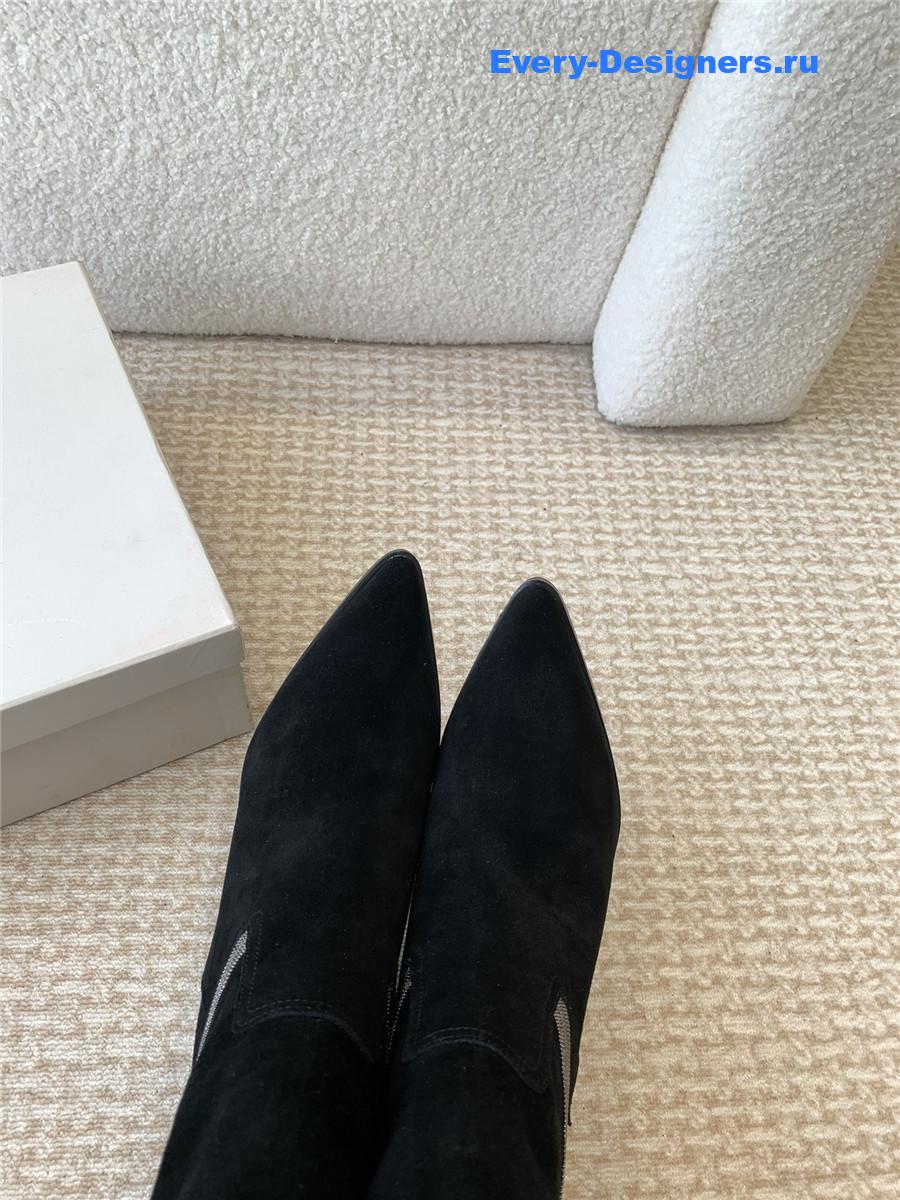 BC Black Suede Western Cowboy Boots