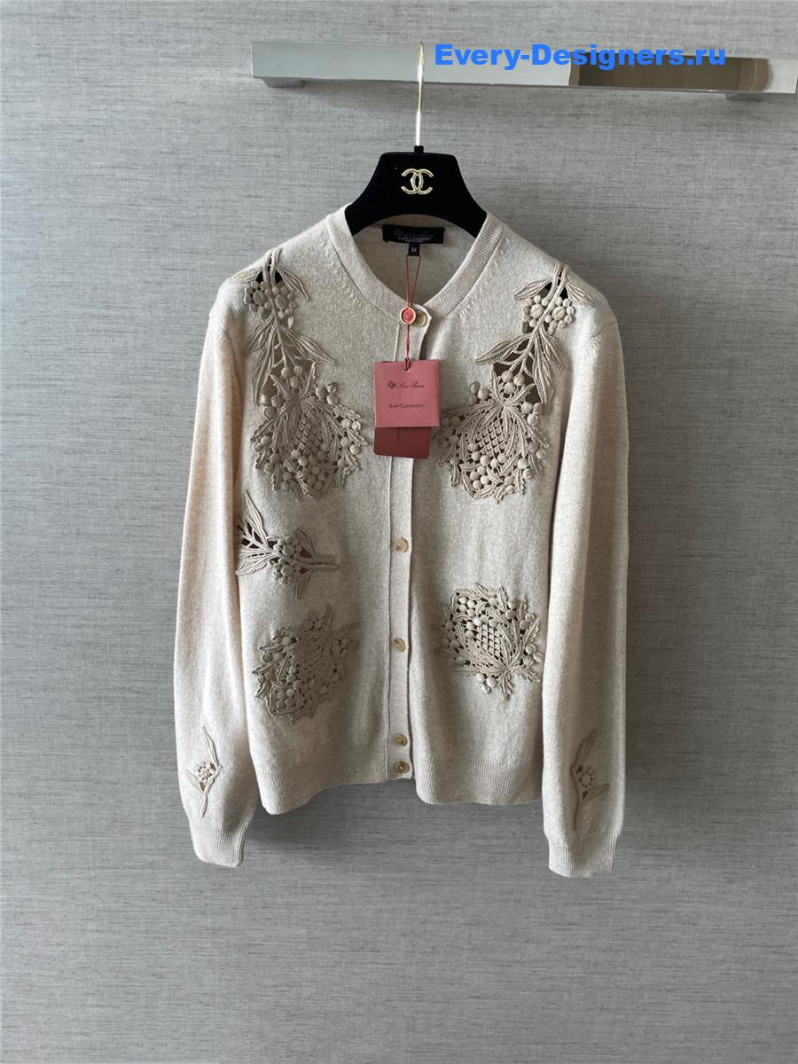L0r0 P1ana cashmere classic cardigan