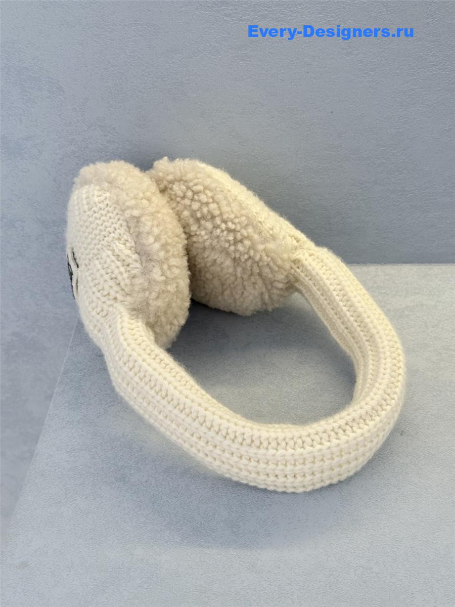 Miu Miu Knitted Lamb Wool Earmuffs