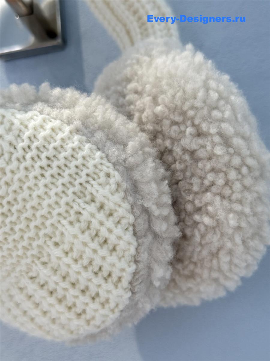 Miu Miu Knitted Lamb Wool Earmuffs