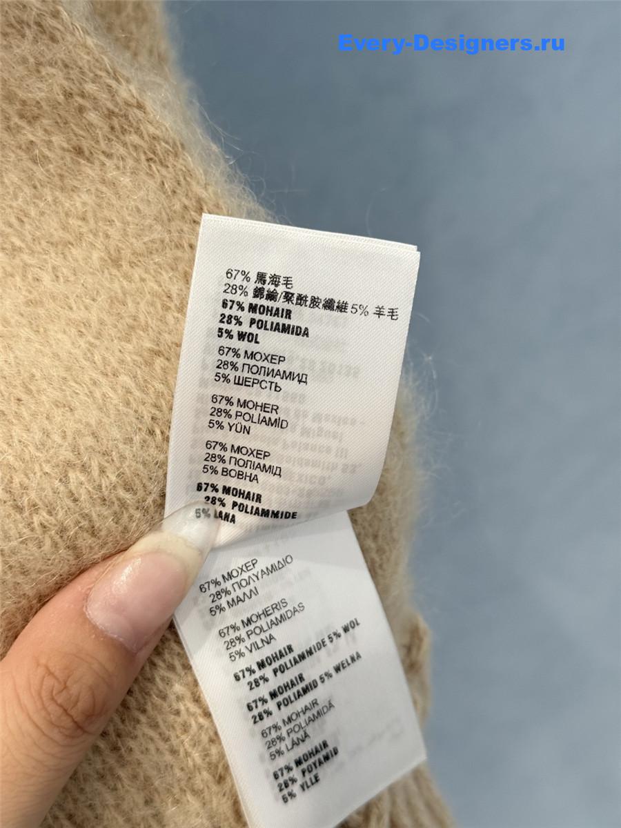 Miu Miu Natural Wool And Mohair Scarf