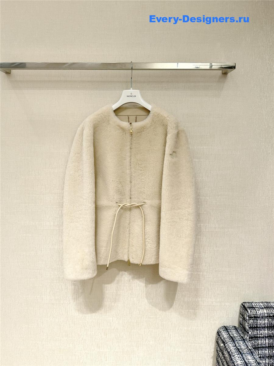 Moncler Ballue Shearling Short Down Jacket