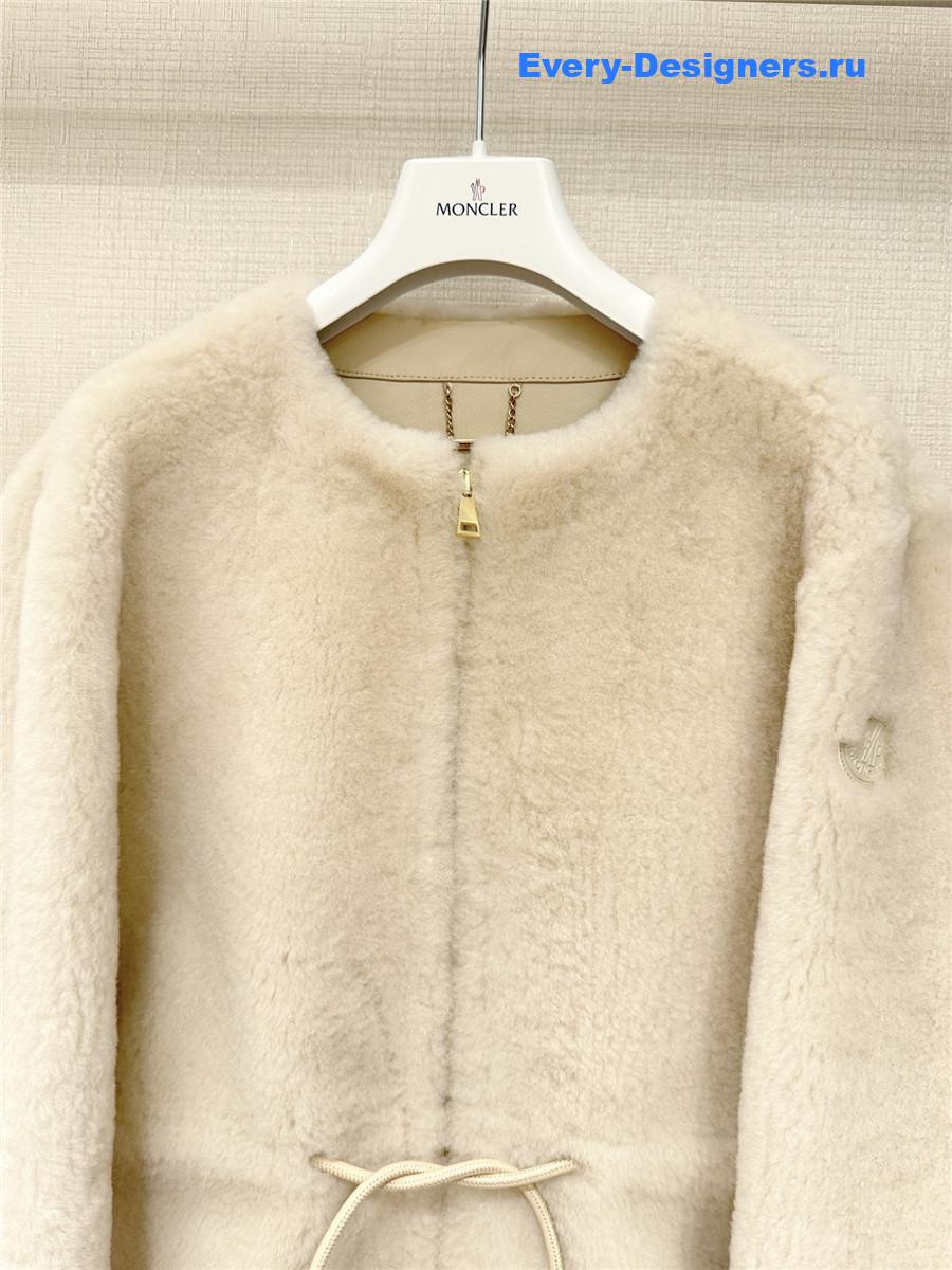 Moncler Ballue Shearling Short Down Jacket