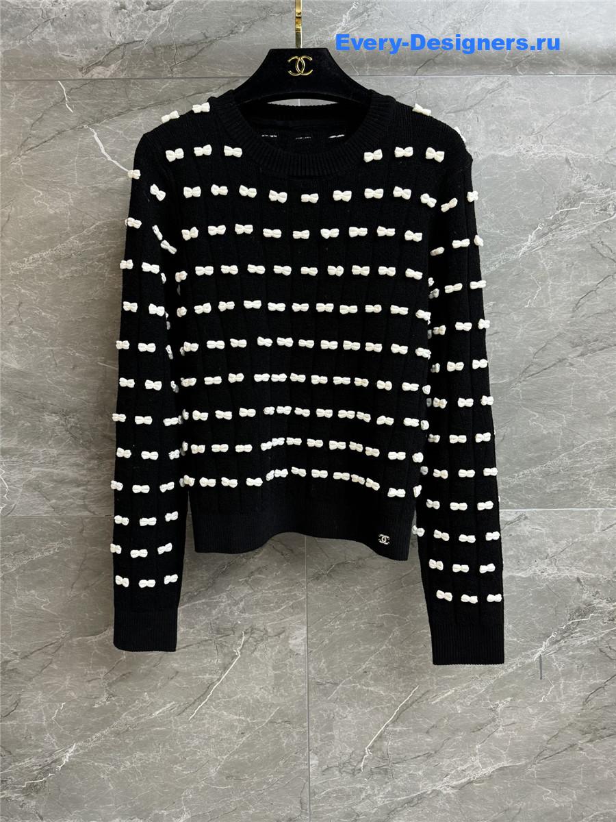 Ch**el black white bow top