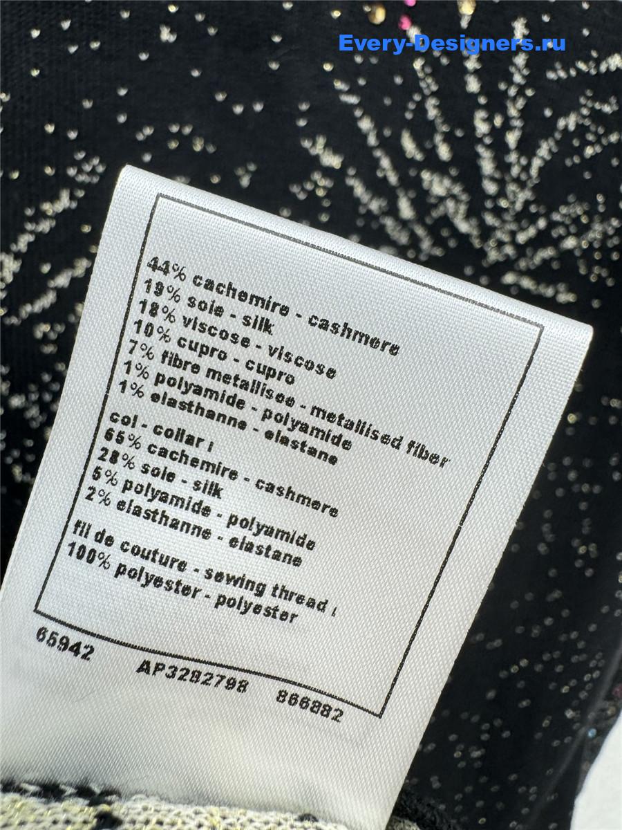 Ch**el christmas fireworks rhinestone pullover sweater