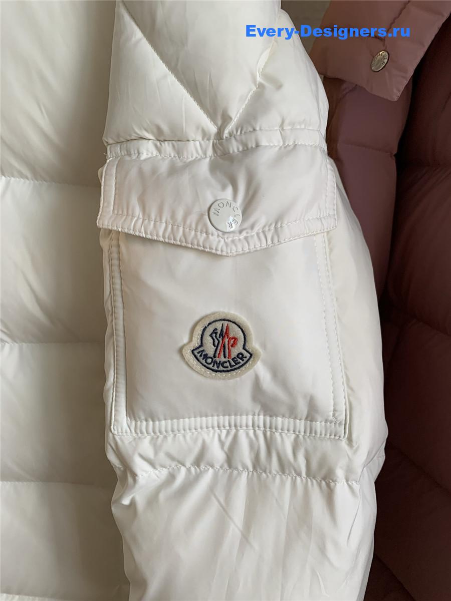 Moncler White Maya 70 Hooded Down Jacket