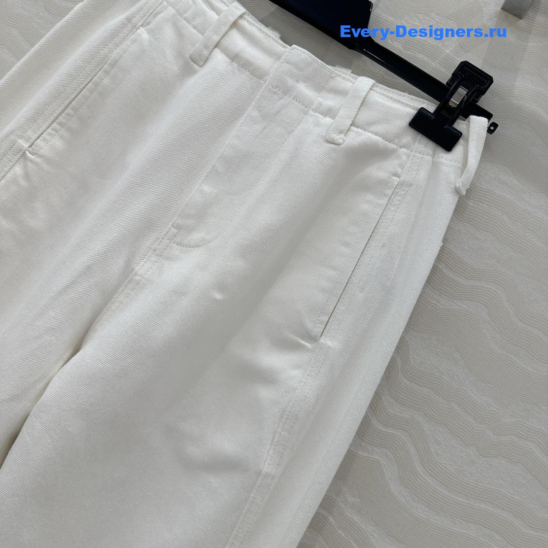 The R0w white straight leg jeans