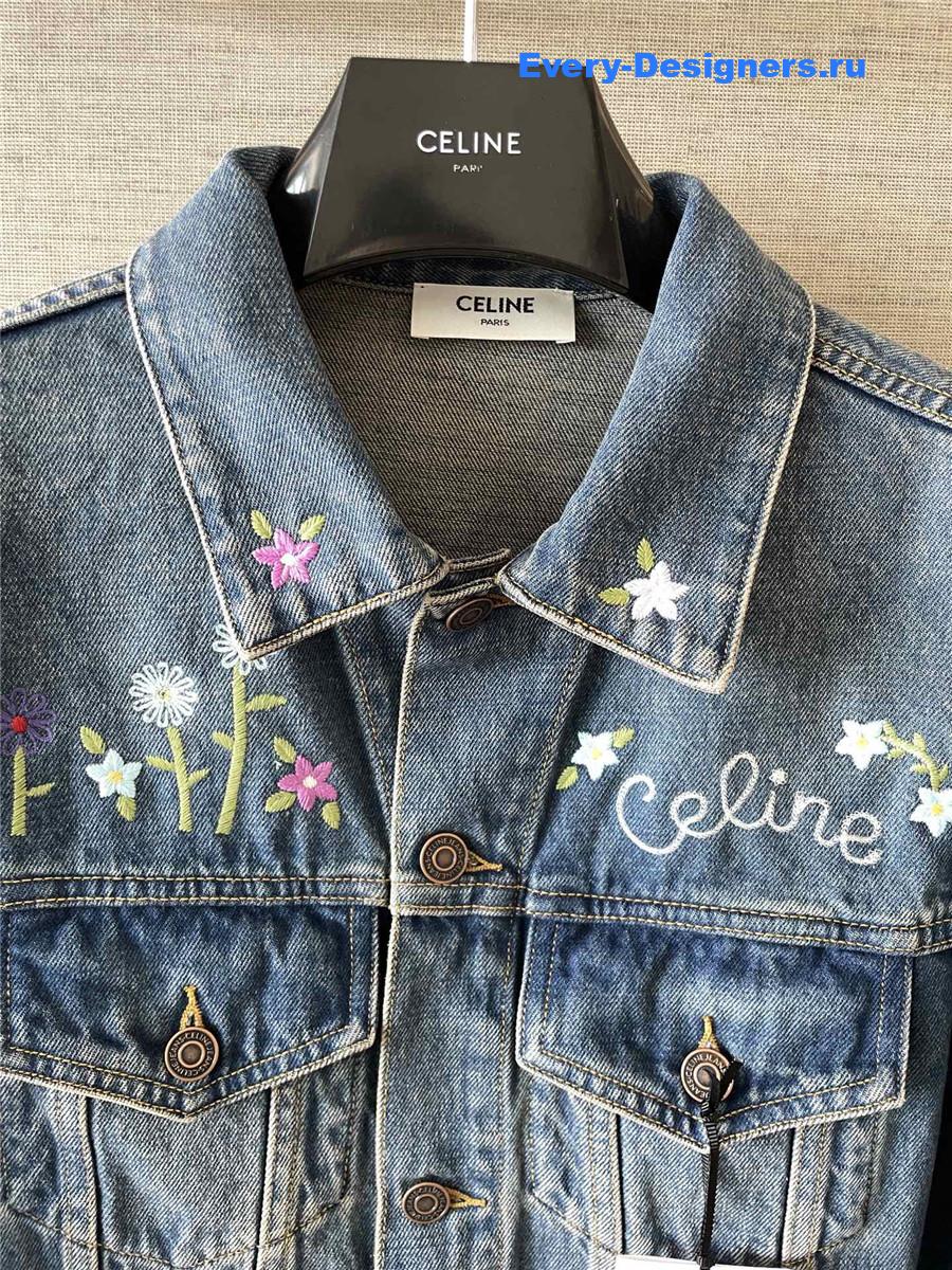 Ce1i*e embroidered trucker jacket
