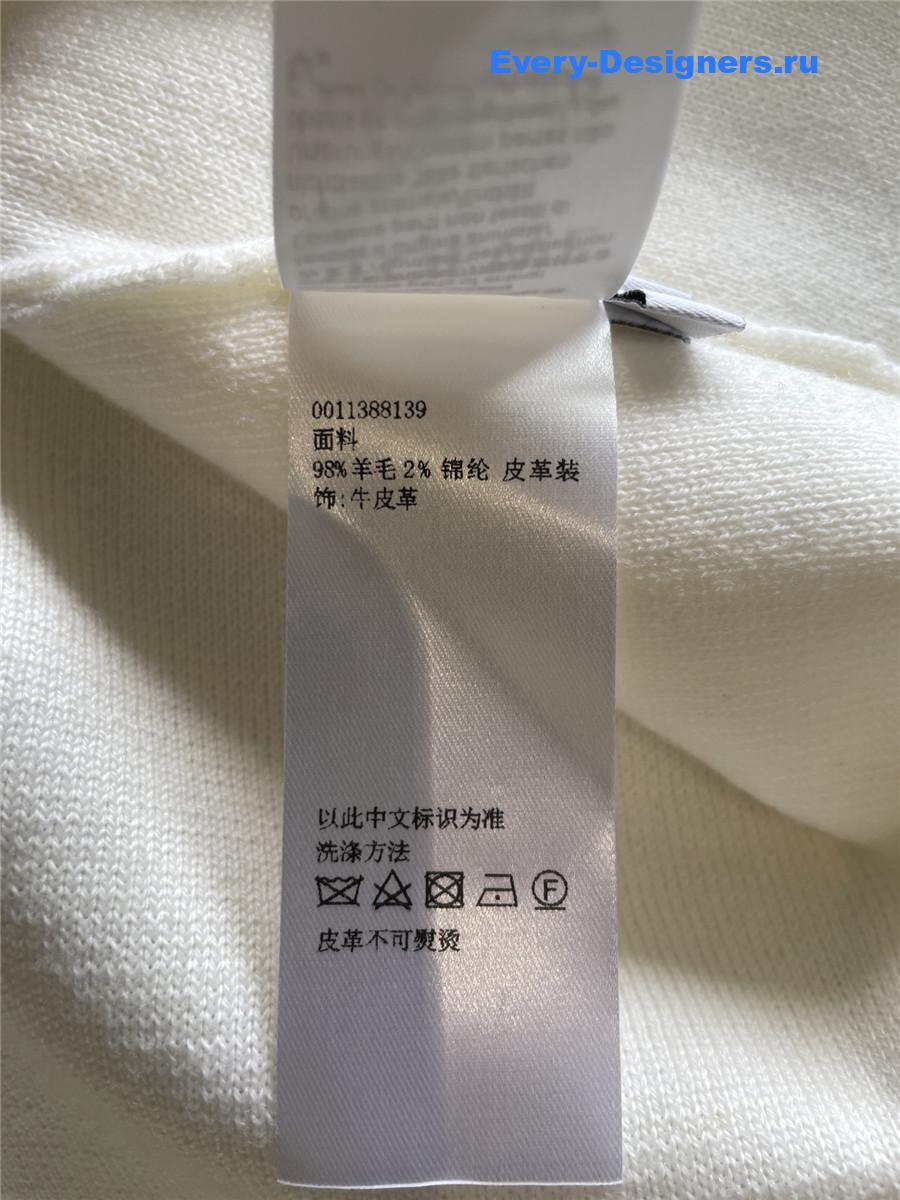 L0ew* leather-trimmed wool-blend hoodie