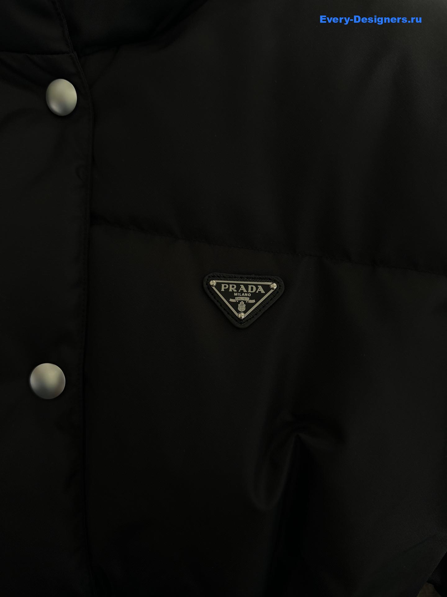 Pra*a black re-nylon down jacket