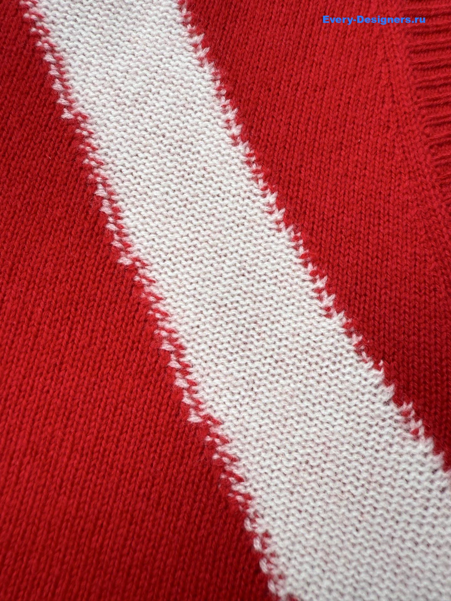 Va1e*ntin0 garavani red v-neck wool sweater