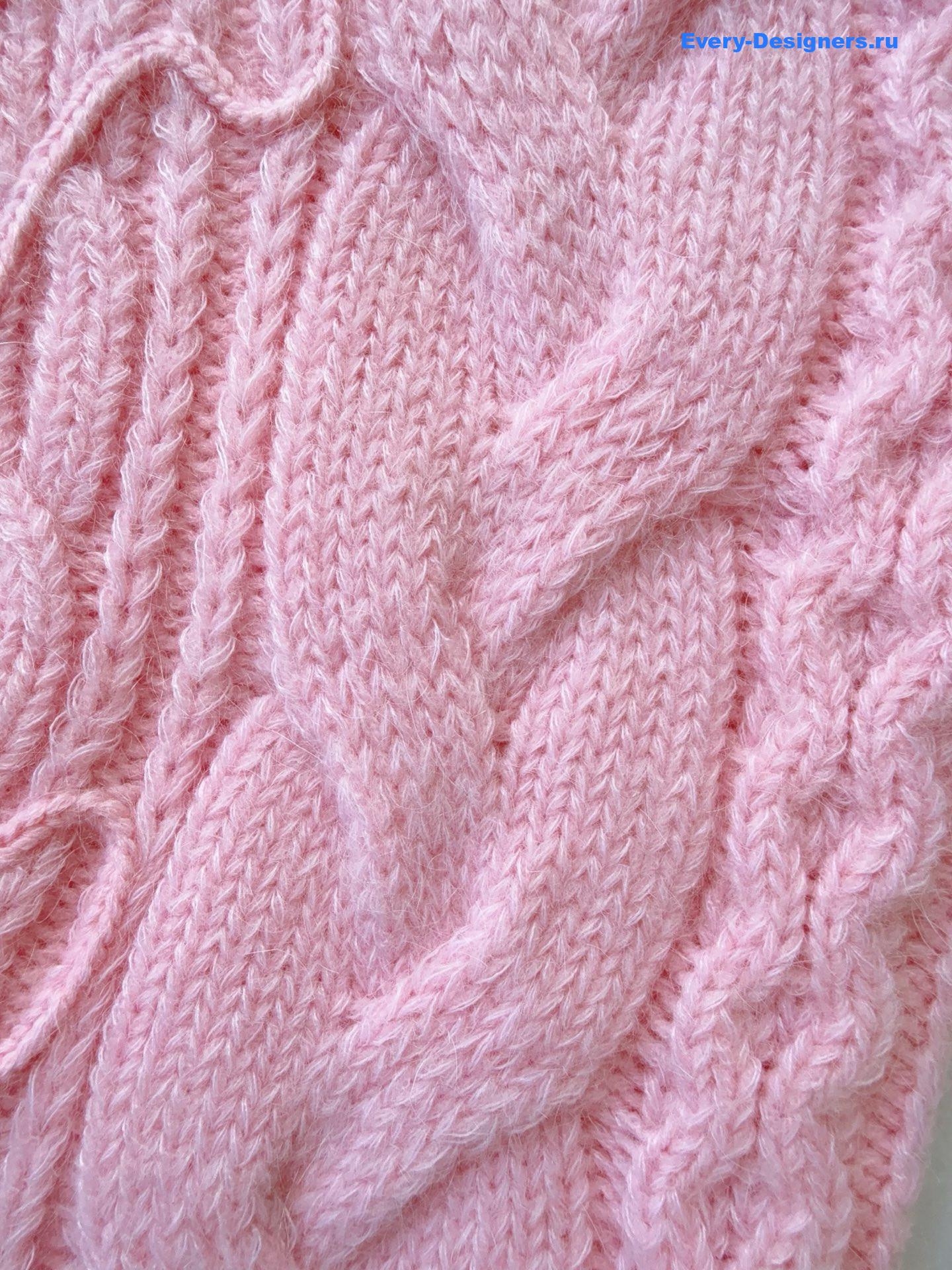 Ce1i*e pink mohair and wool blend sweater