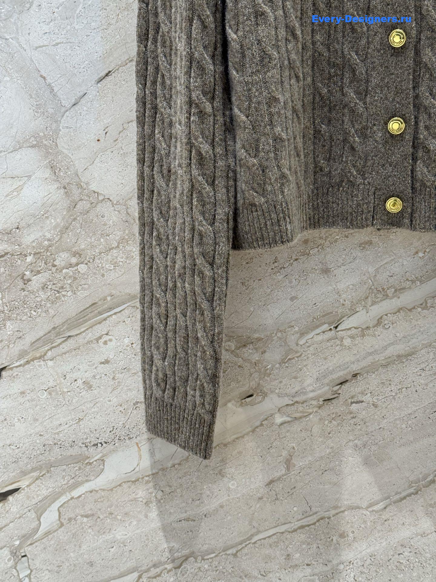 L0r0 P1ana v-neck grey cashmere cardigan