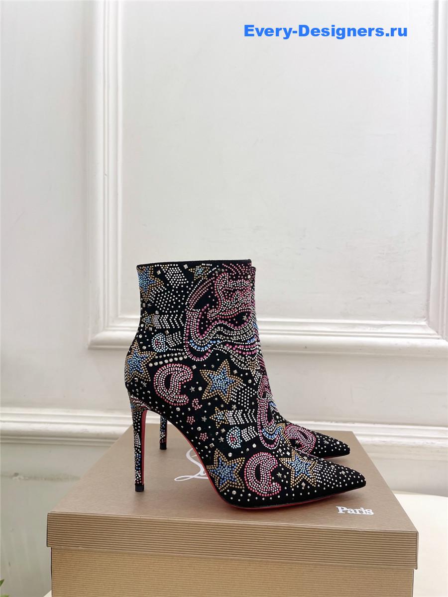 Chr1st1an louboutin starlight crystal studded so kate ankle boots