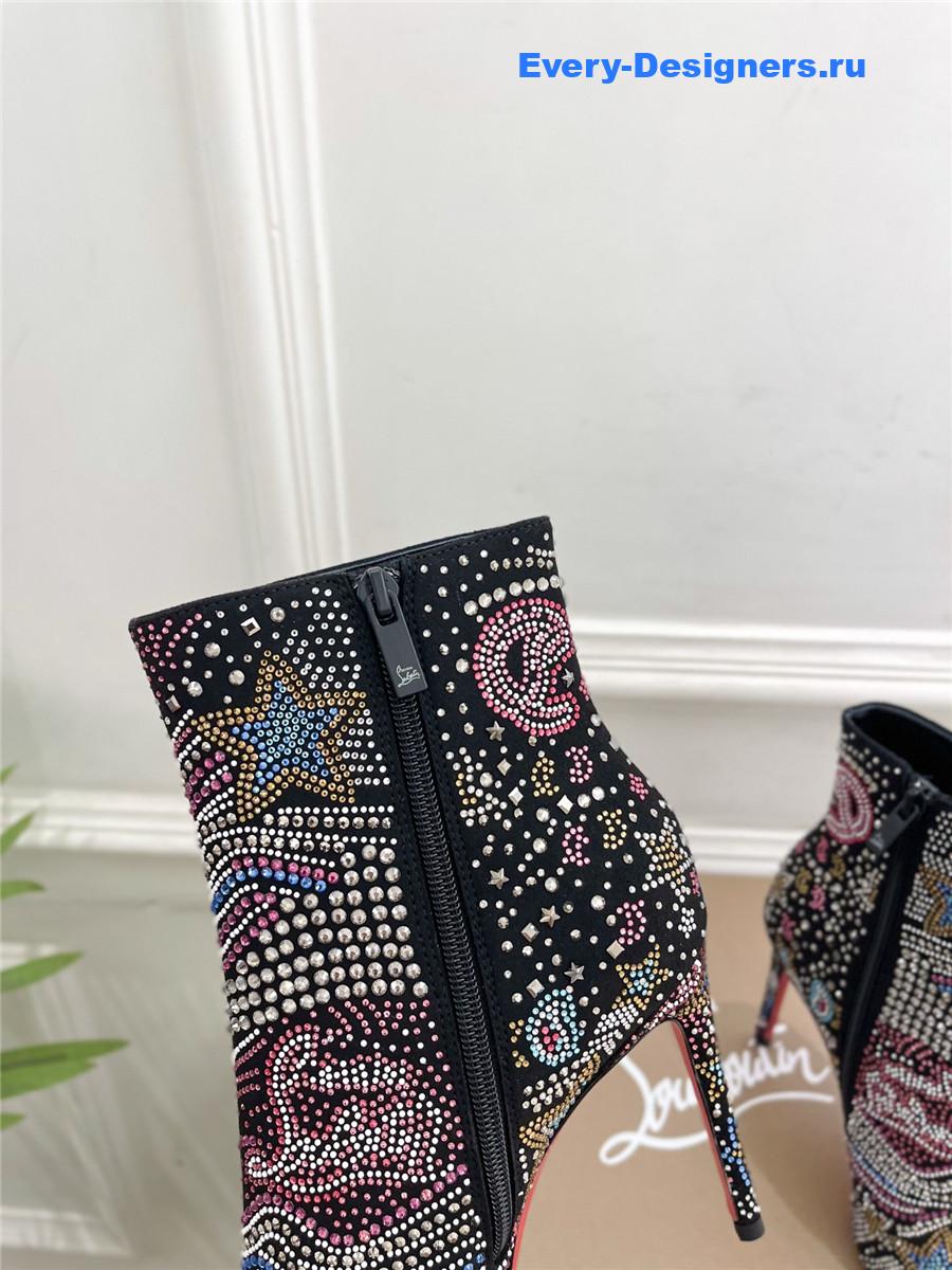 Chr1st1an louboutin starlight crystal studded so kate ankle boots