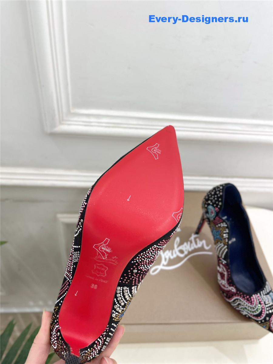 Chr1st1an louboutin hot chick starlight embellished pumps