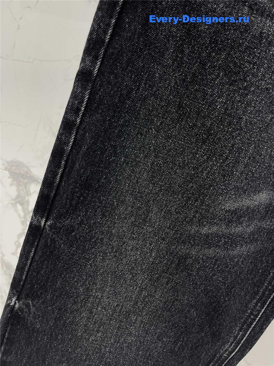 Pra*a grey five-pocket denim jeans