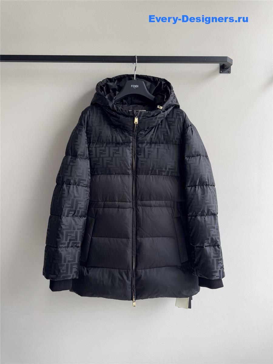 F**di ff monogram hooded jacket