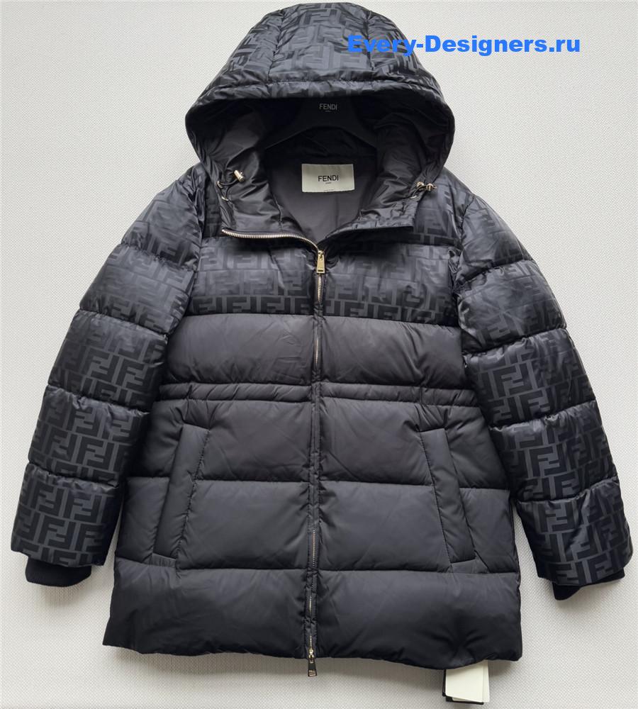 F**di ff monogram hooded jacket