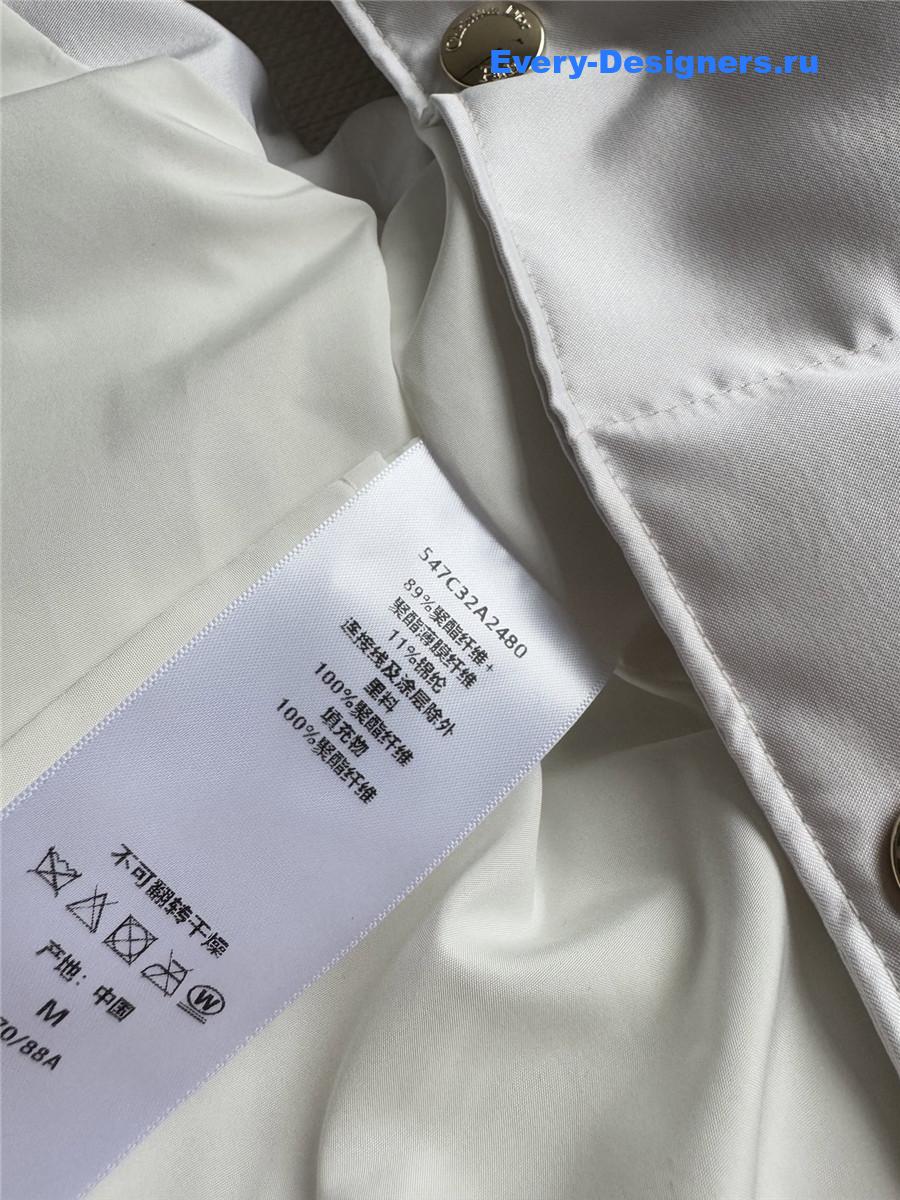 D10r D10ralps white puffer vest