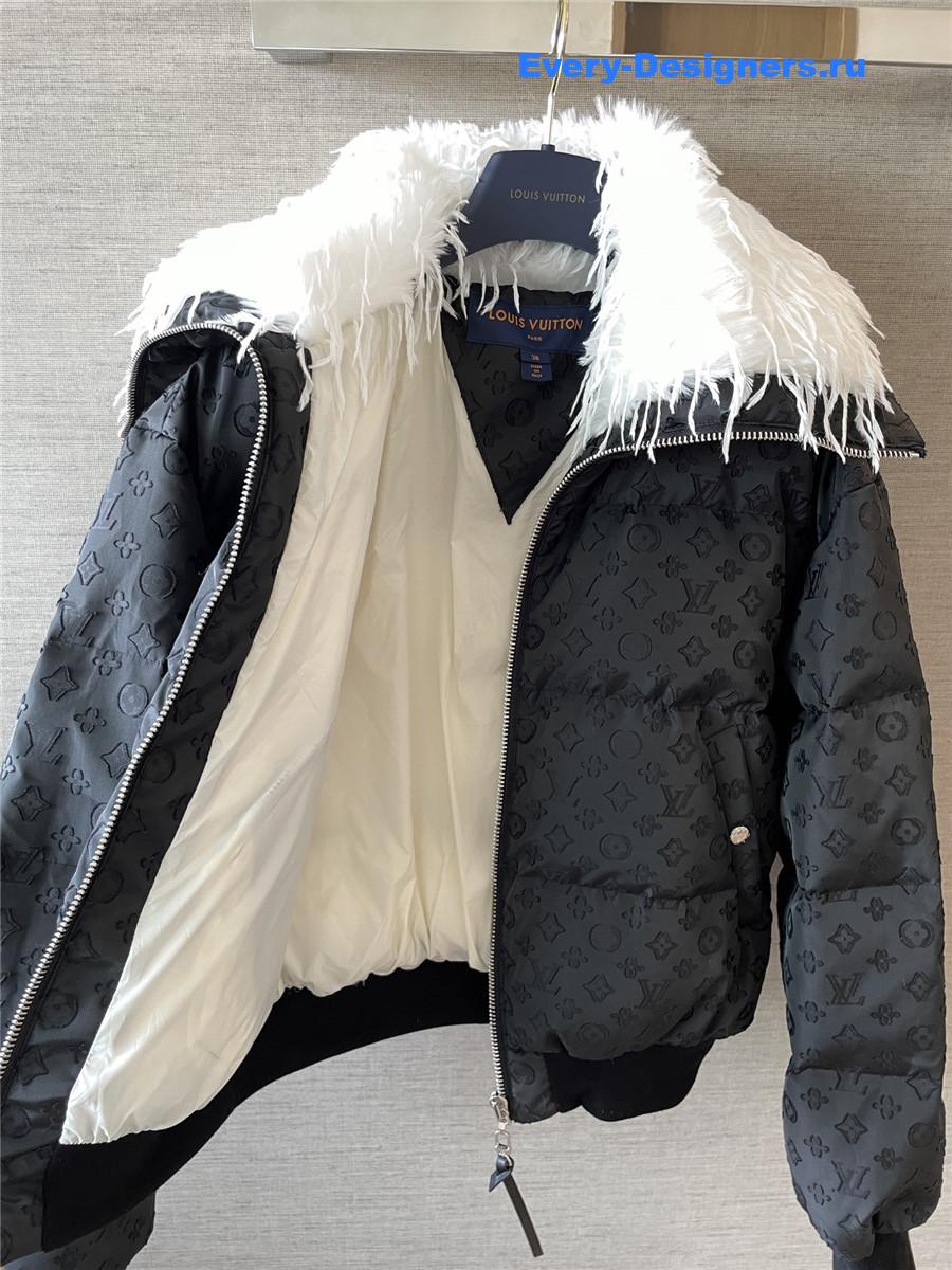 l0vis Vvtt0n feather collar puffer jacket