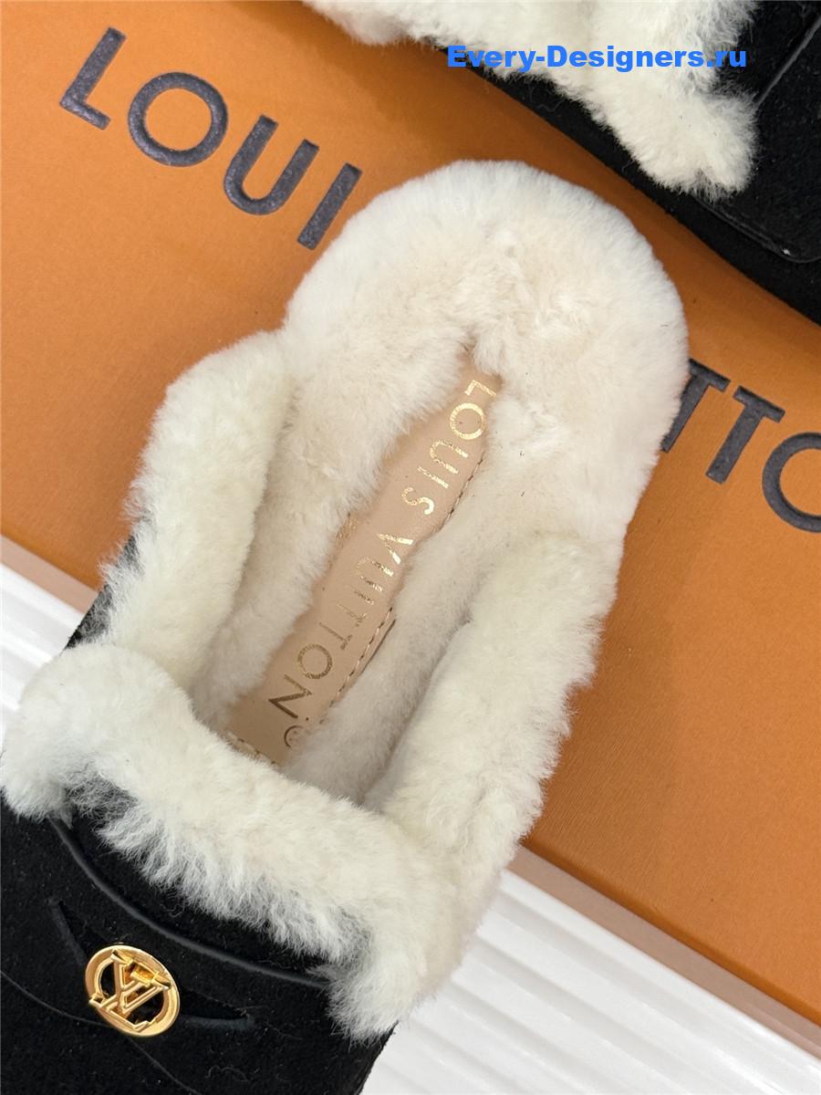 l0vis Vvtt0n black soho open back loafer