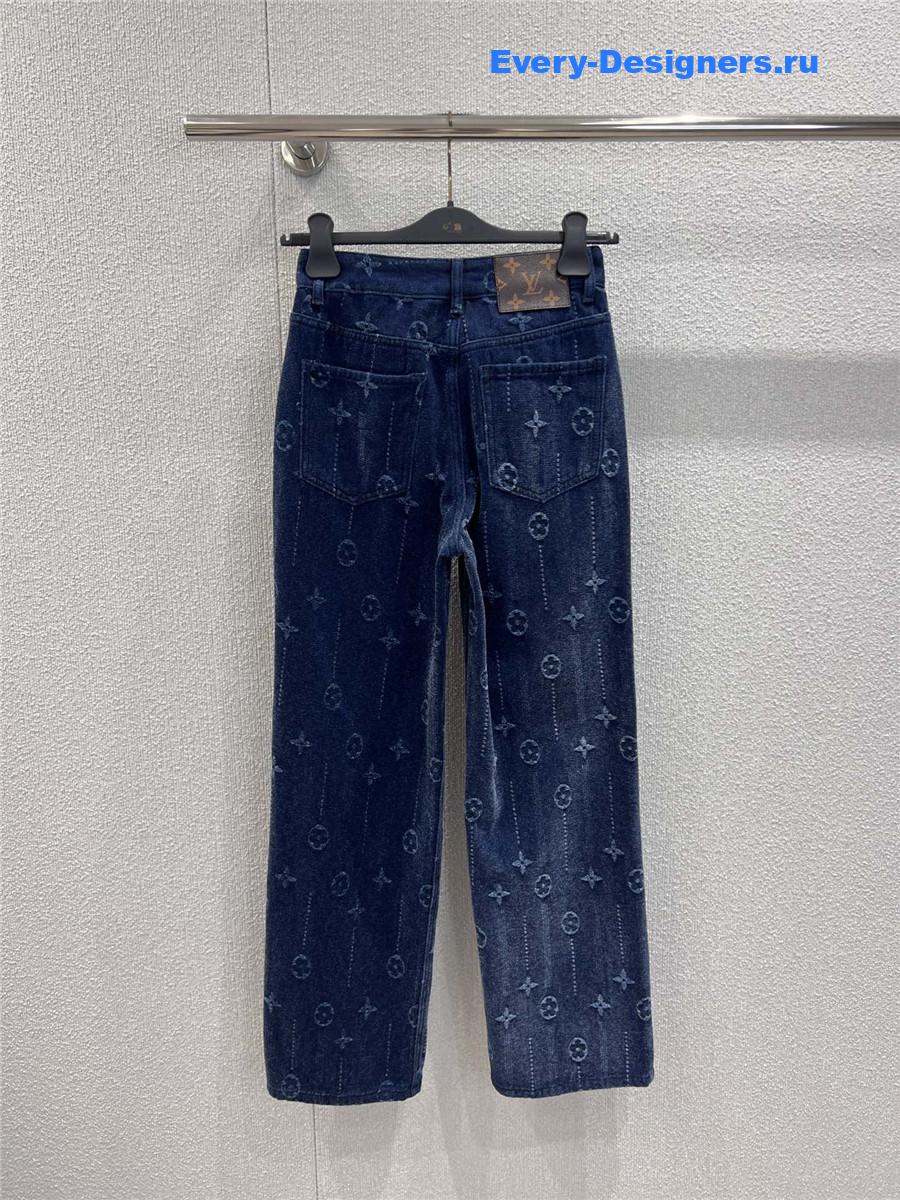 l0vis Vvtt0n monogram straight leg jeans