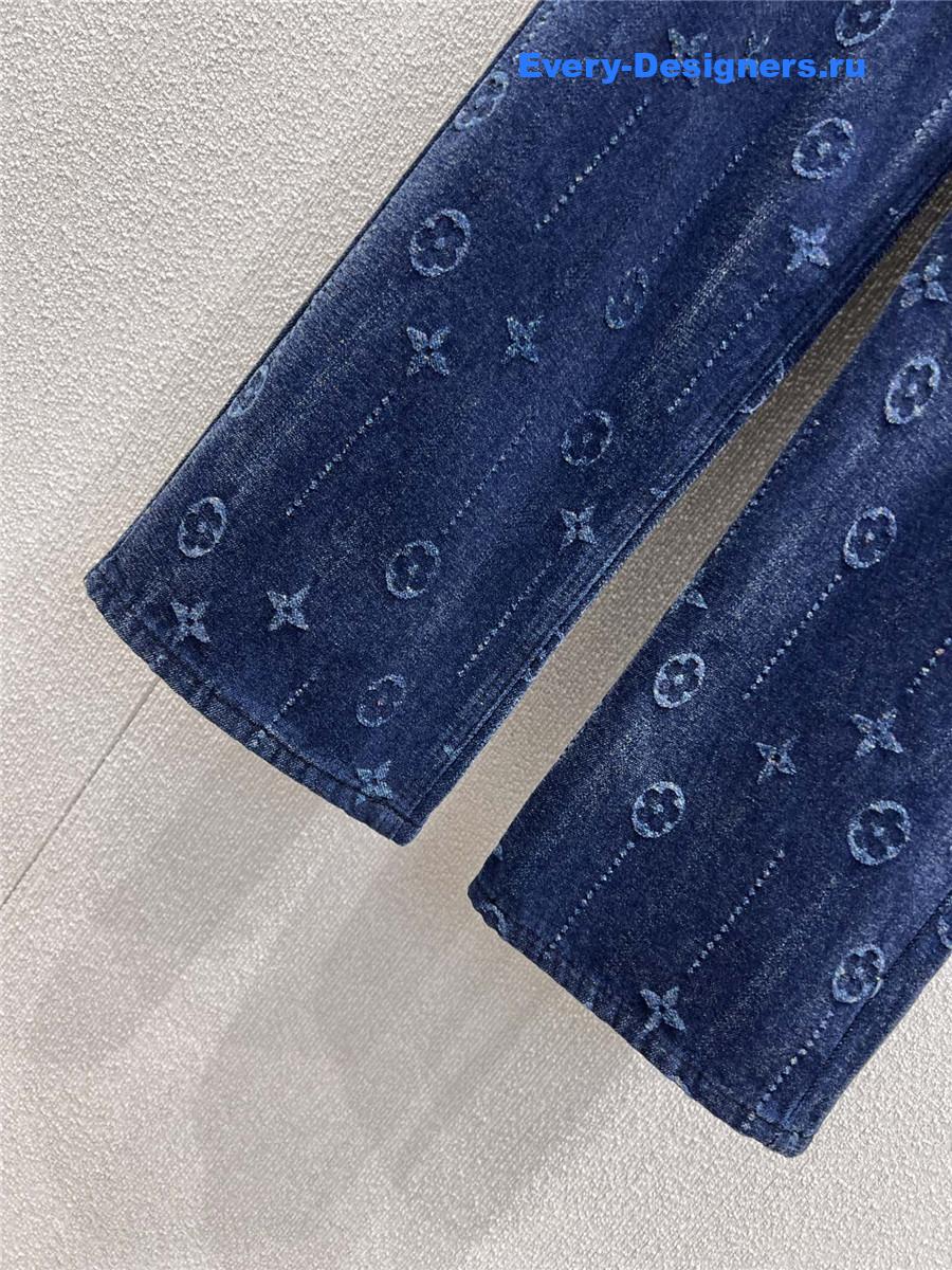 l0vis Vvtt0n monogram straight leg jeans