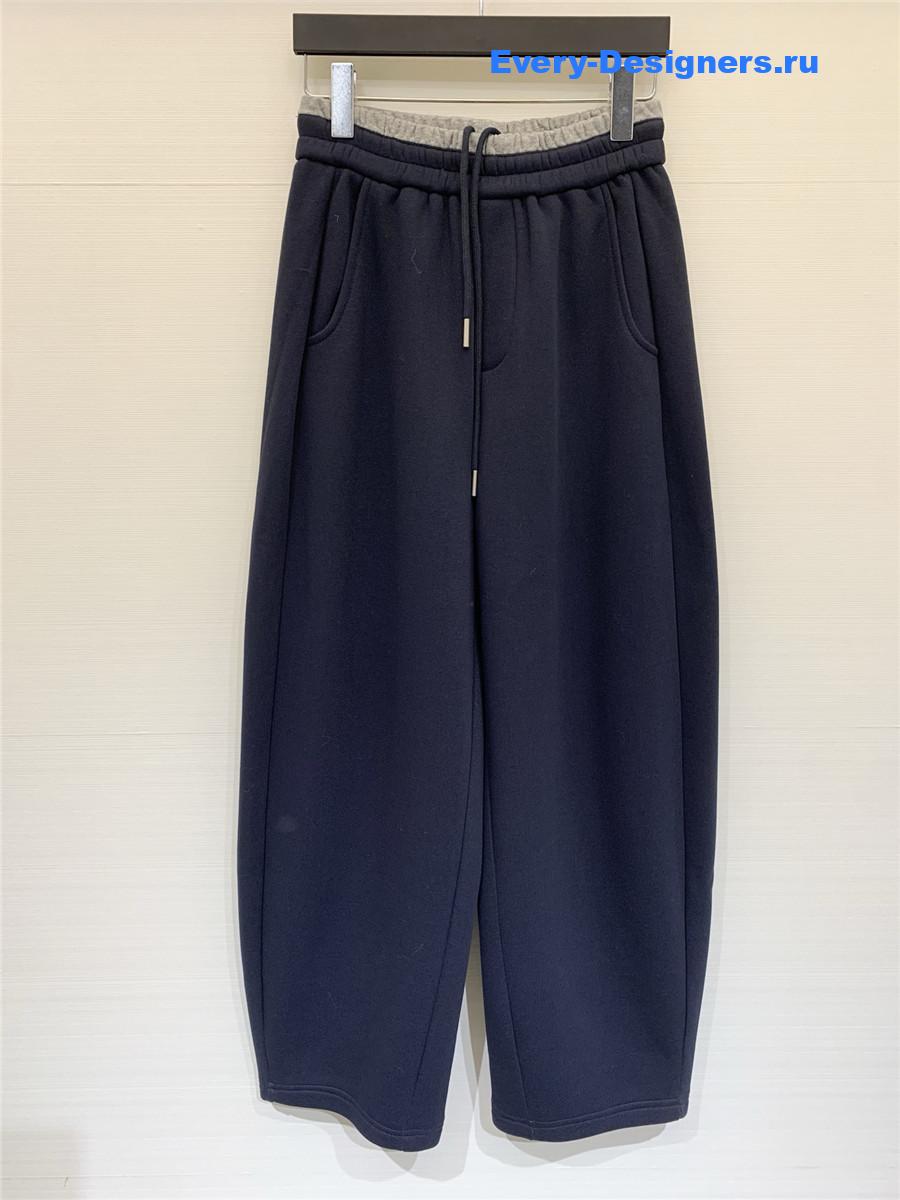 L0ew* anagram navy cotton jogging pants