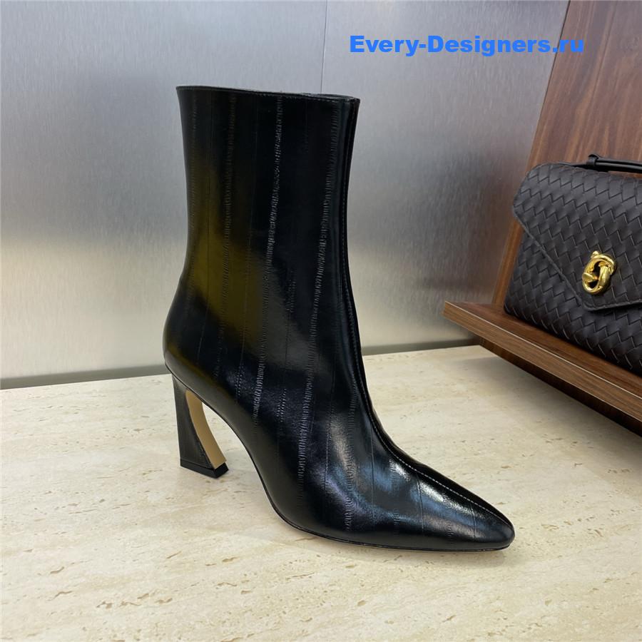 F**di black pointed-toe ankle boots