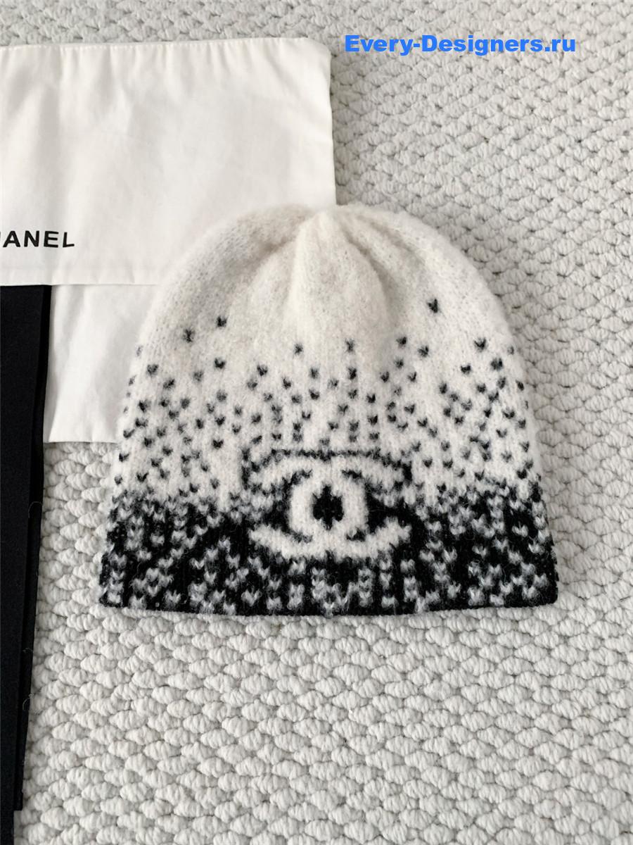 Ch**el black white gradient hat