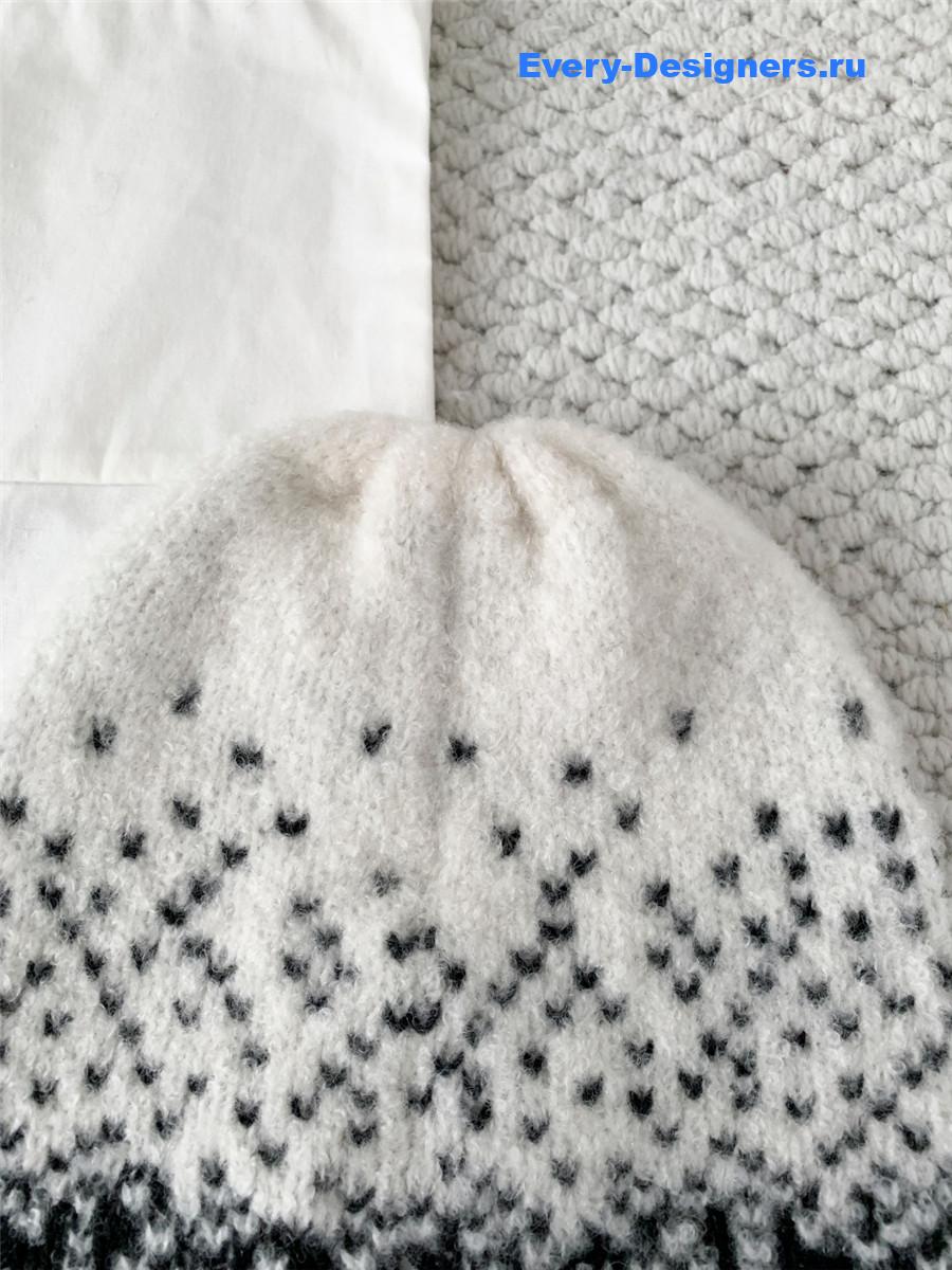 Ch**el black white gradient hat