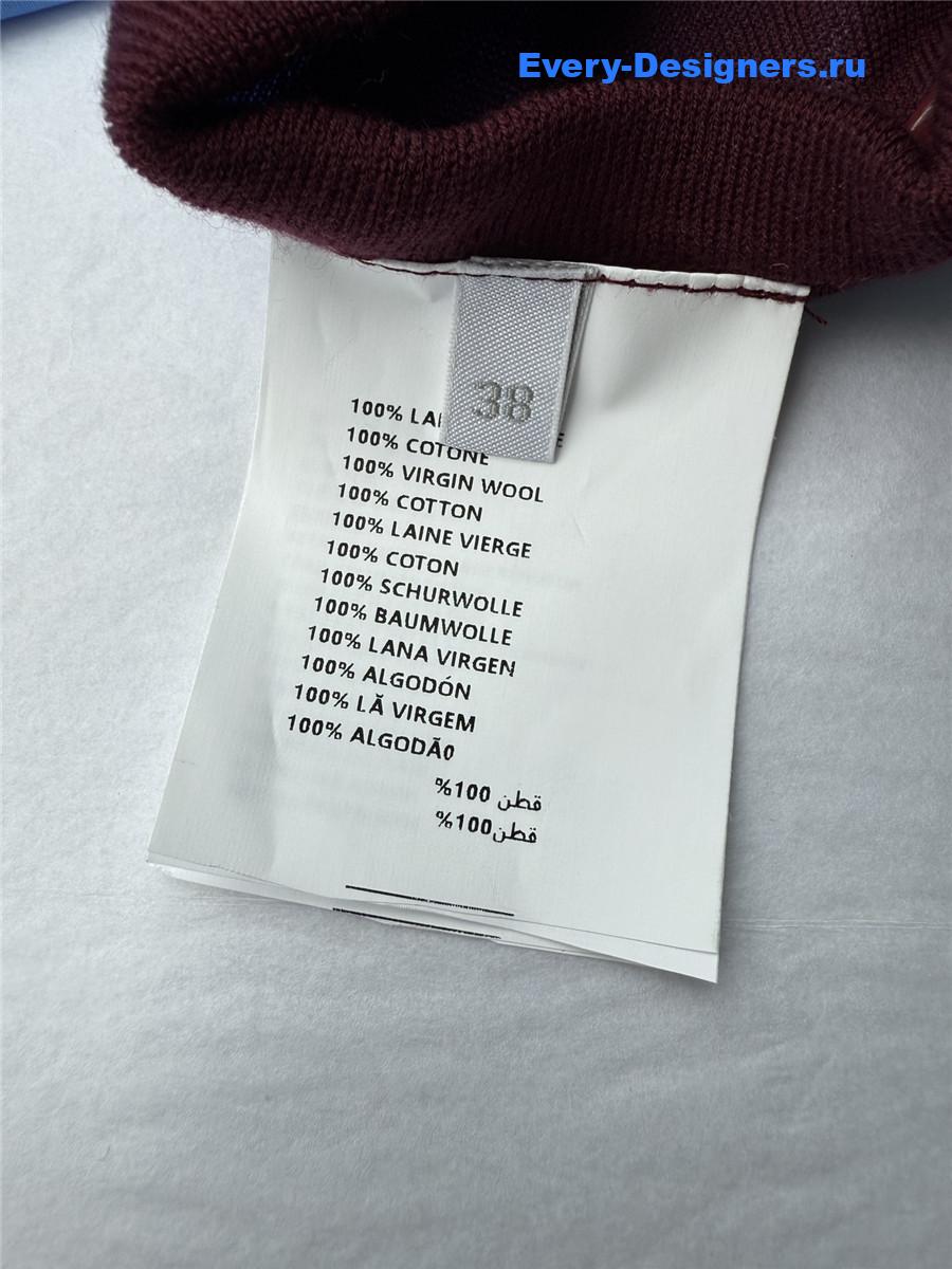 Miu Miu Burgundy/Periwinkle Cashmere And Poplin Skirt