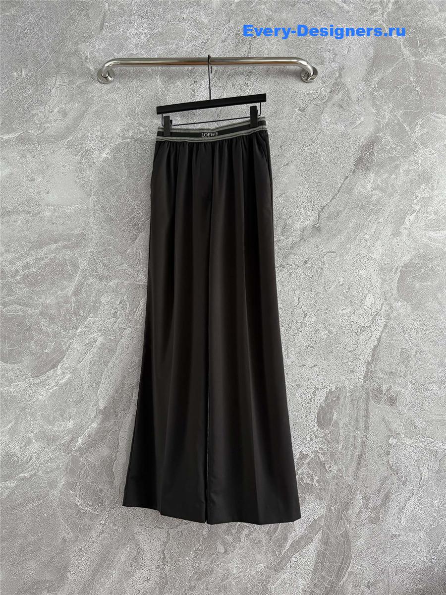L0ew* black loose leg trousers