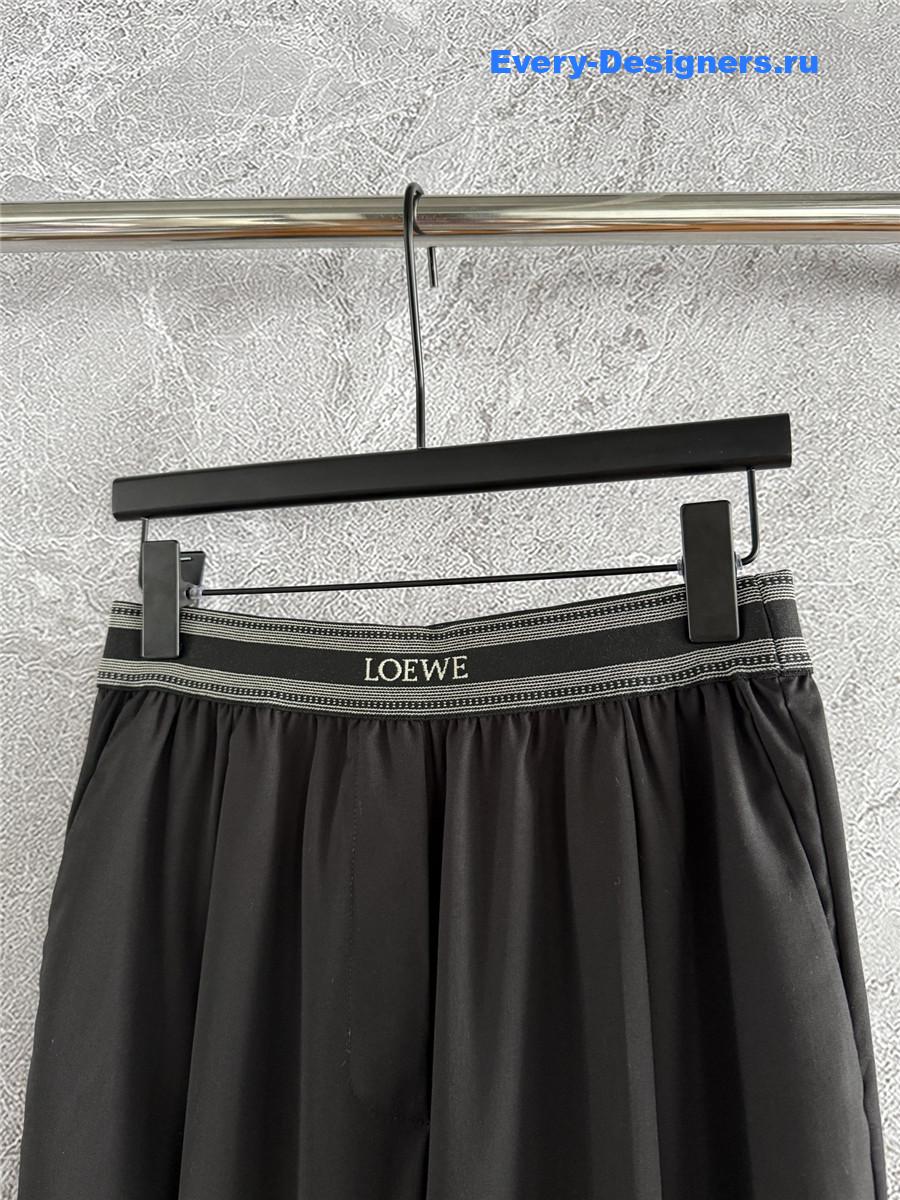 L0ew* black loose leg trousers