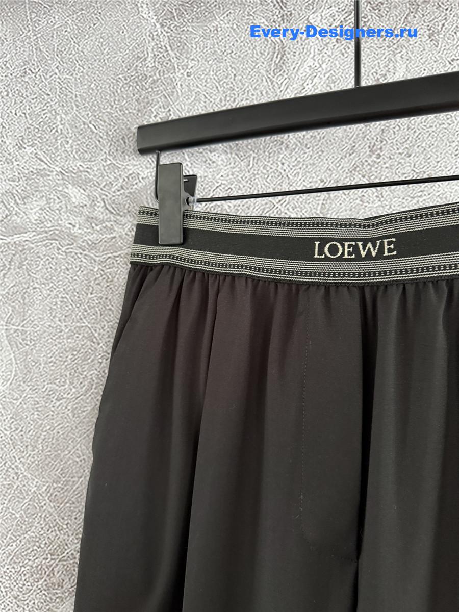 L0ew* black loose leg trousers