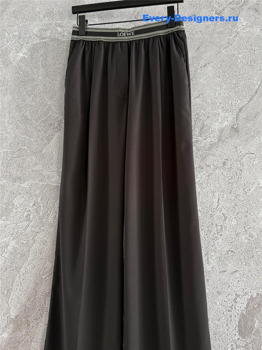 L0ew* black loose leg trousers