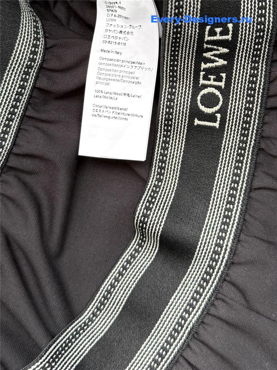 L0ew* black loose leg trousers