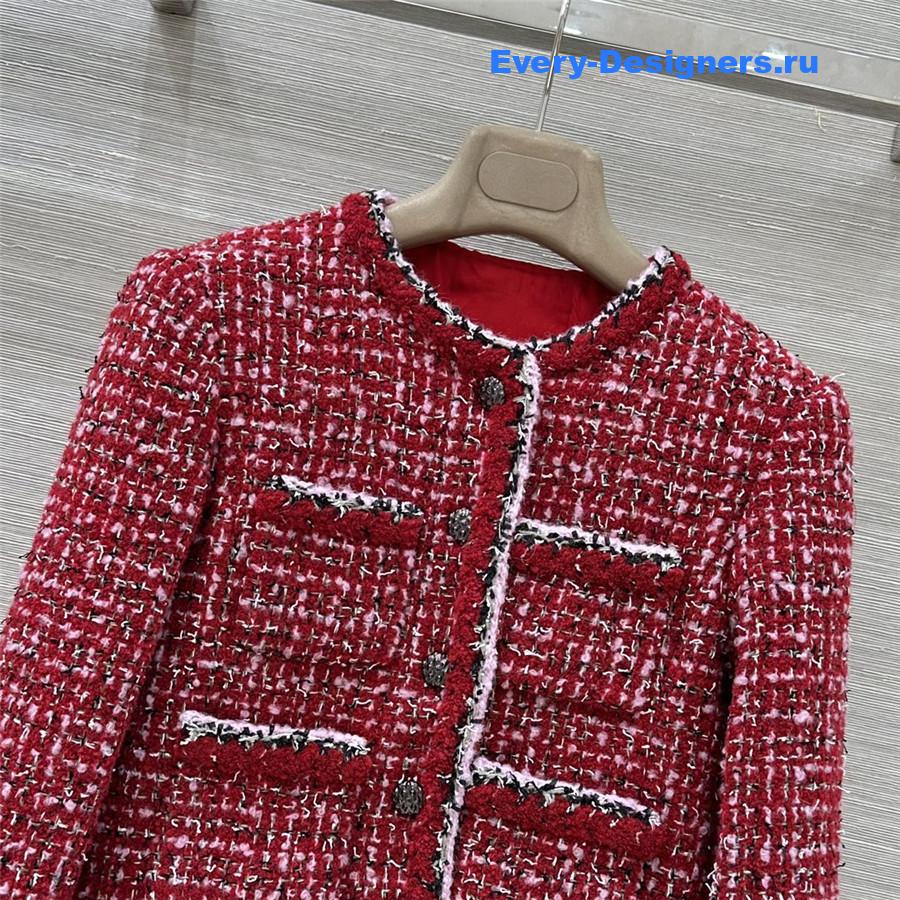 Ch**el red tweed jacket