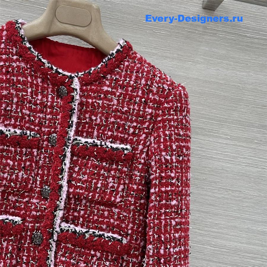 Ch**el red tweed jacket